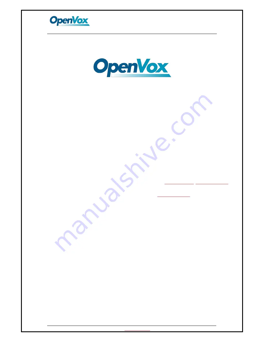 OpenVox DE210E User Manual Download Page 2