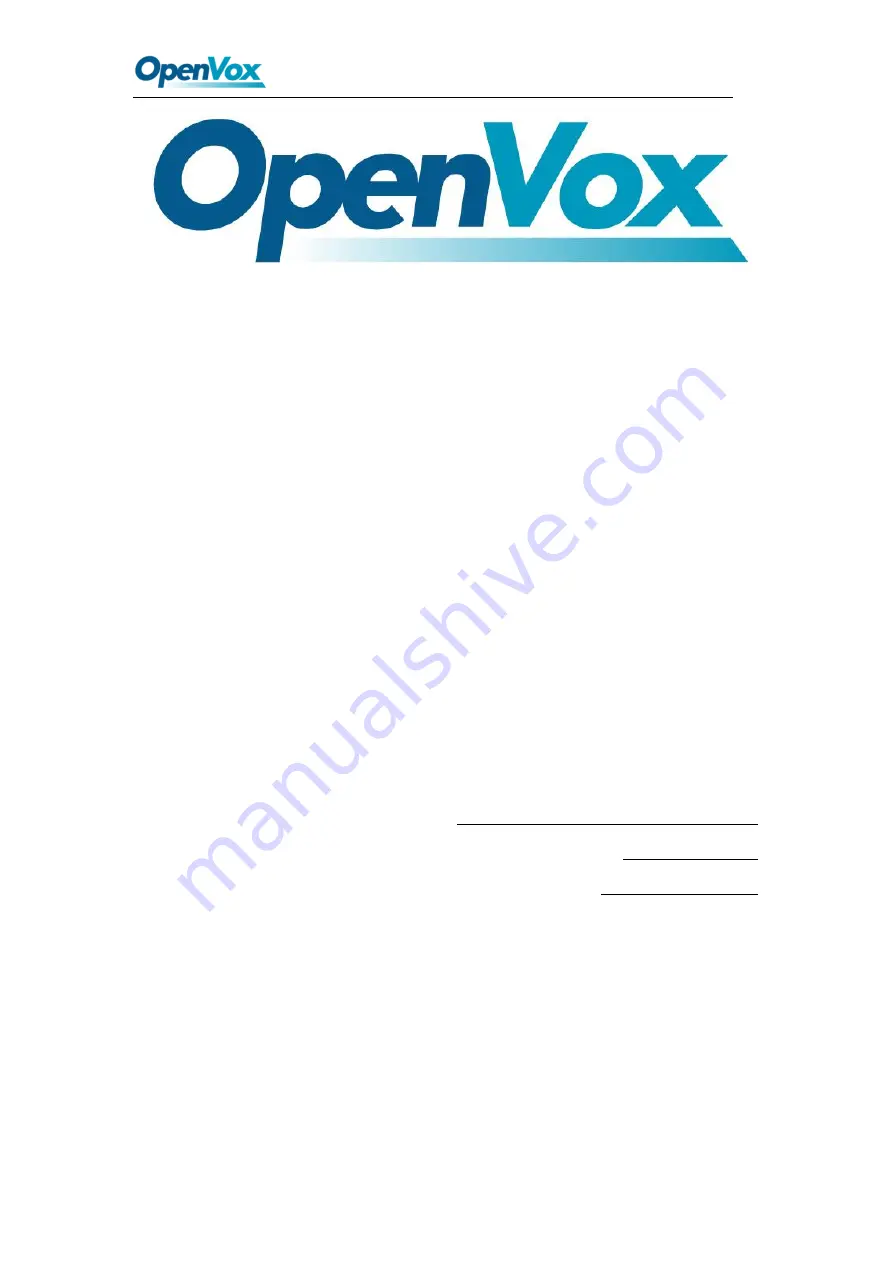 OpenVox SWG-2008 Скачать руководство пользователя страница 2