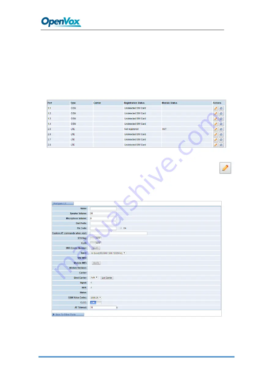 OpenVox SWG-2008 User Manual Download Page 22