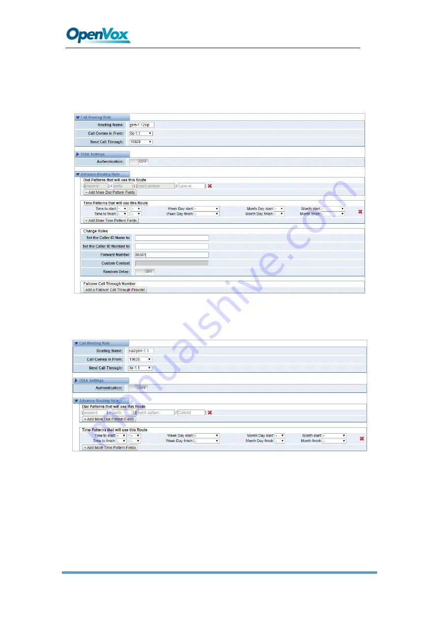 OpenVox SWG-2008 Скачать руководство пользователя страница 74