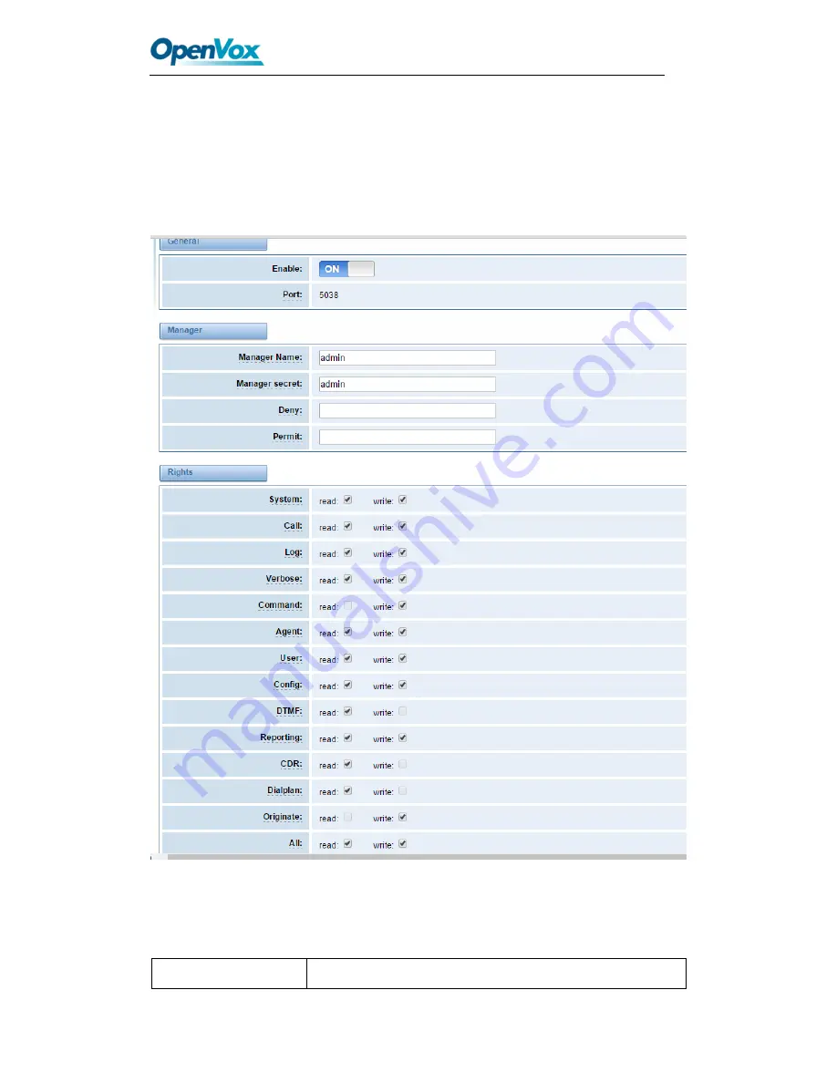 OpenVox VS-GW1202 Скачать руководство пользователя страница 72