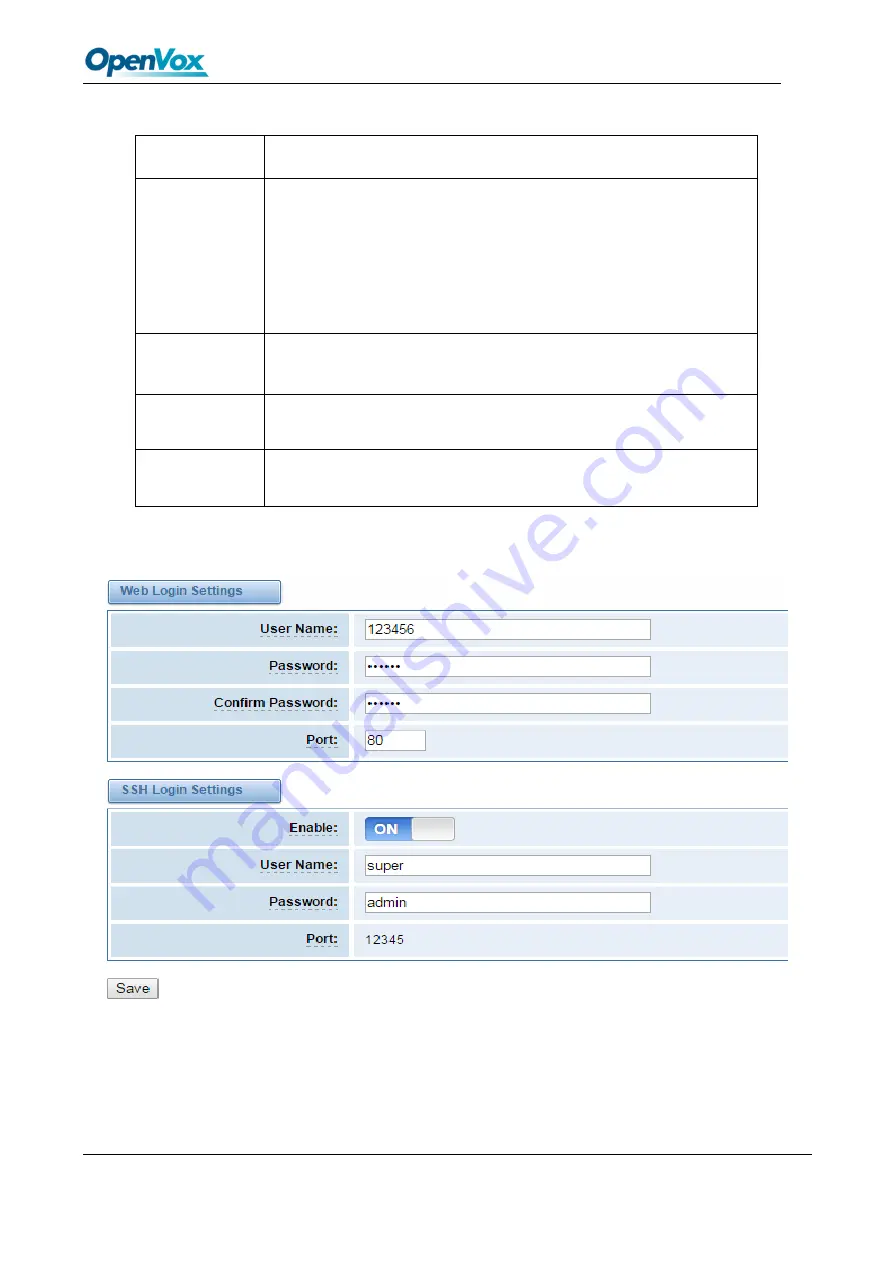 OpenVox VS-GW2120-44W User Manual Download Page 15