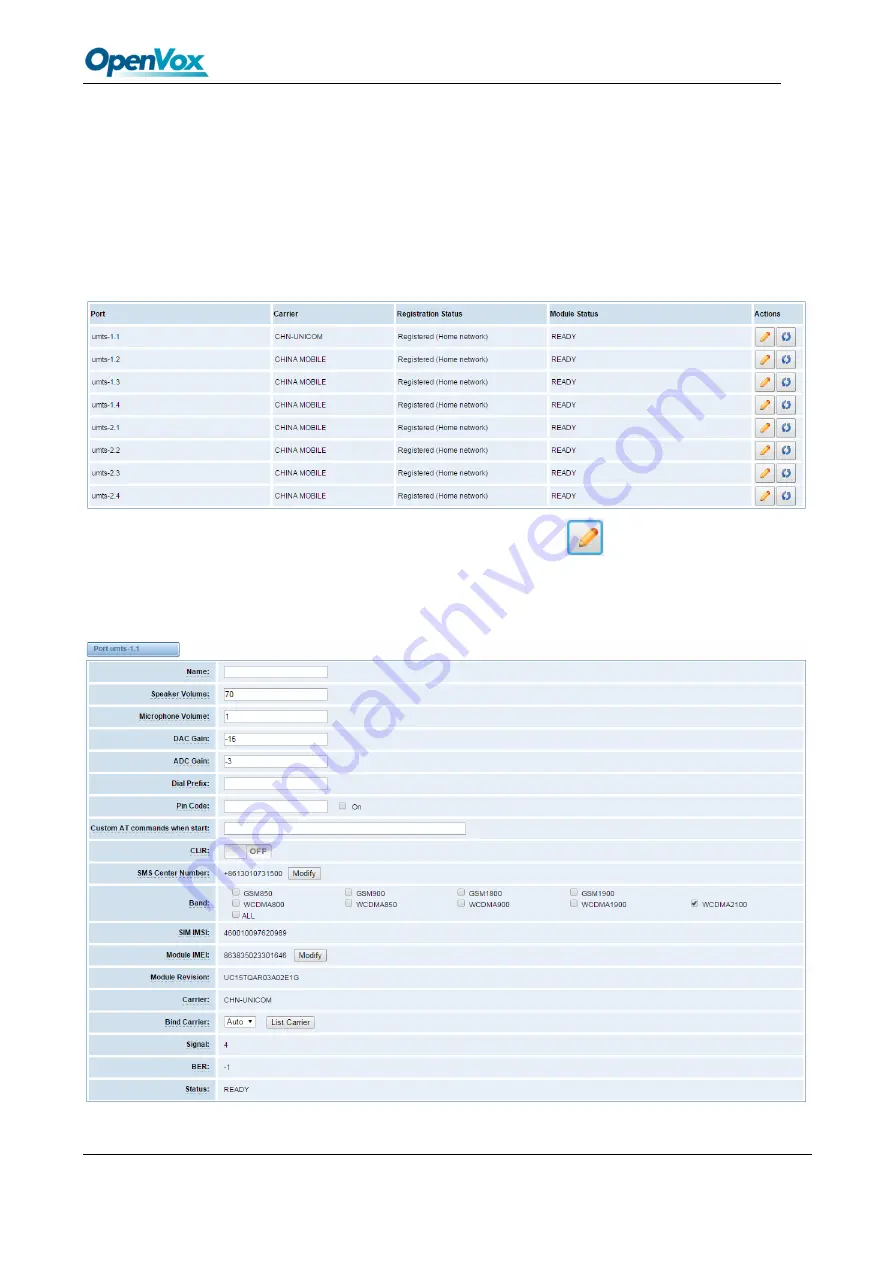 OpenVox VS-GW2120-44W User Manual Download Page 21