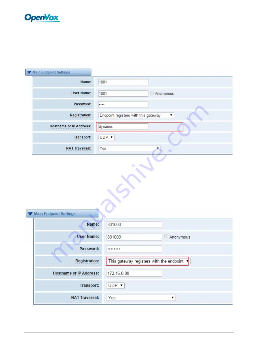 OpenVox VS-GW2120-44W User Manual Download Page 34