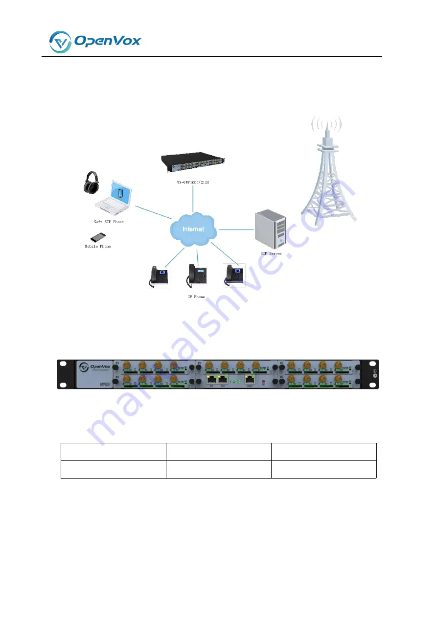 OpenVox VS-GWP1600 Series User Manual Download Page 10