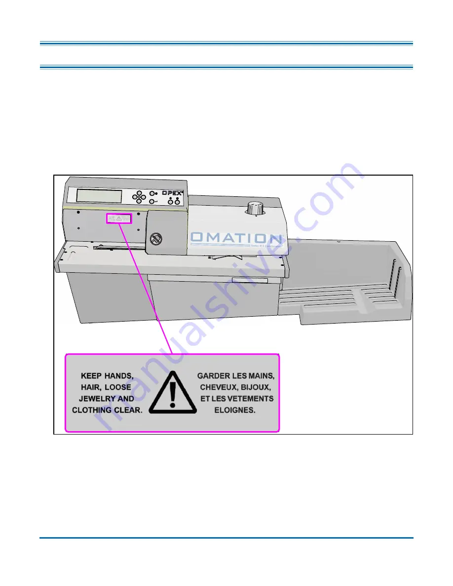 Opex OMATION Envelopener 410 Series Скачать руководство пользователя страница 20