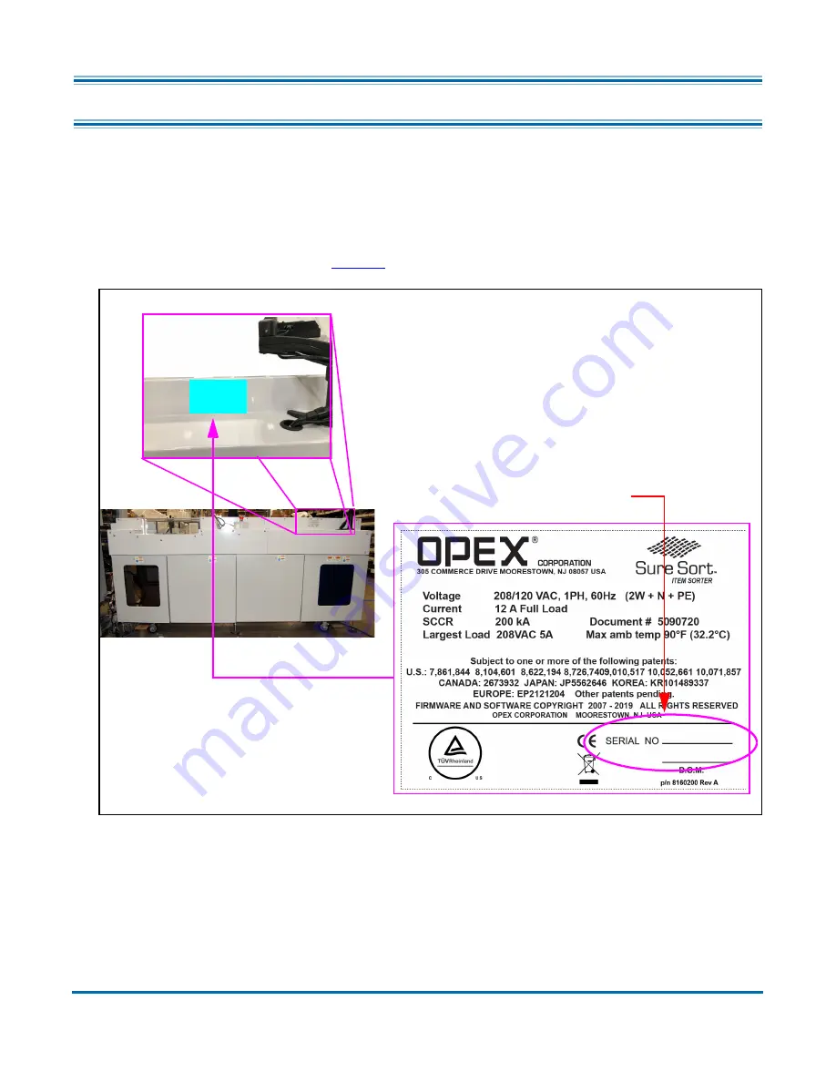 Opex Sure Sort Operator'S Manual Download Page 218