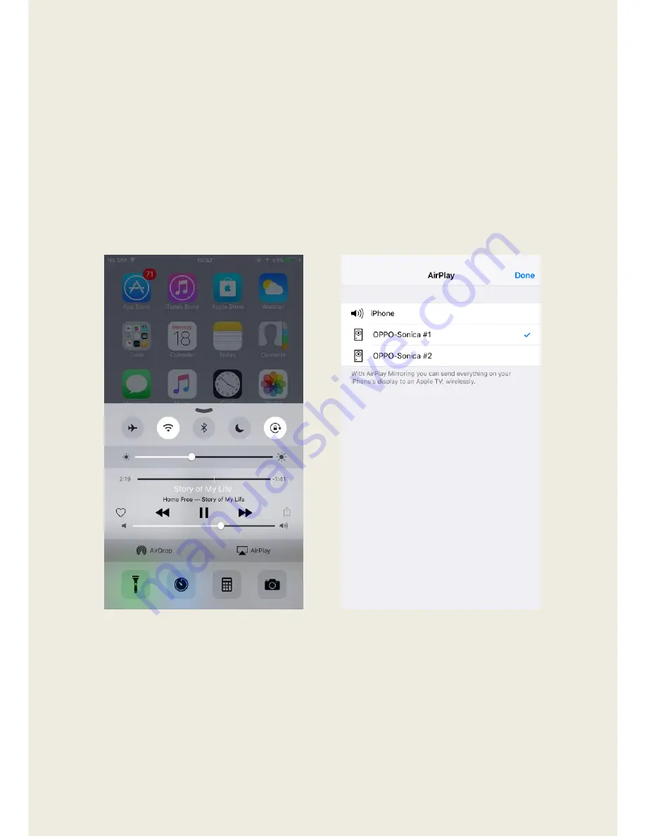 Oppo SONICA Quick Start Manual Download Page 43