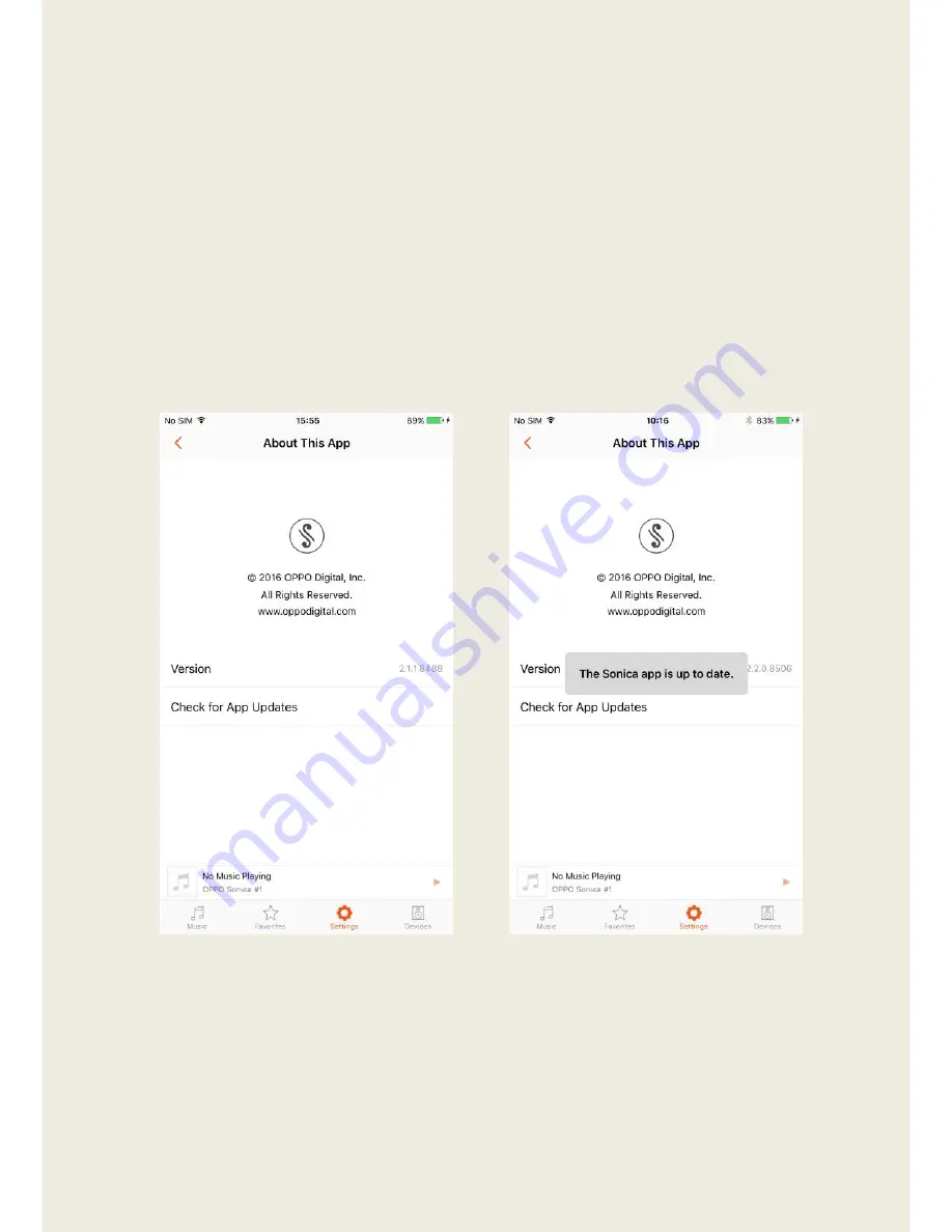 Oppo SONICA Quick Start Manual Download Page 56