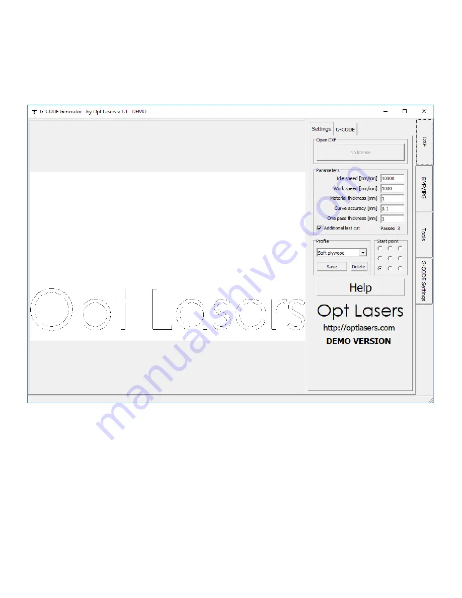 Opt Lasers PLH3D 6W-XF Start Manual Download Page 33