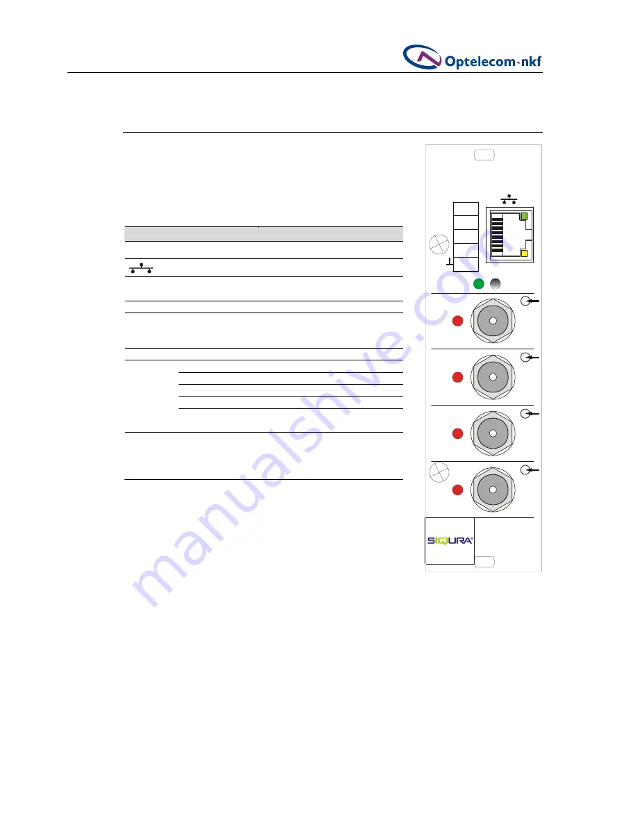 Optelecom-nkf Siqura C-54 E-MC User Manual Download Page 12