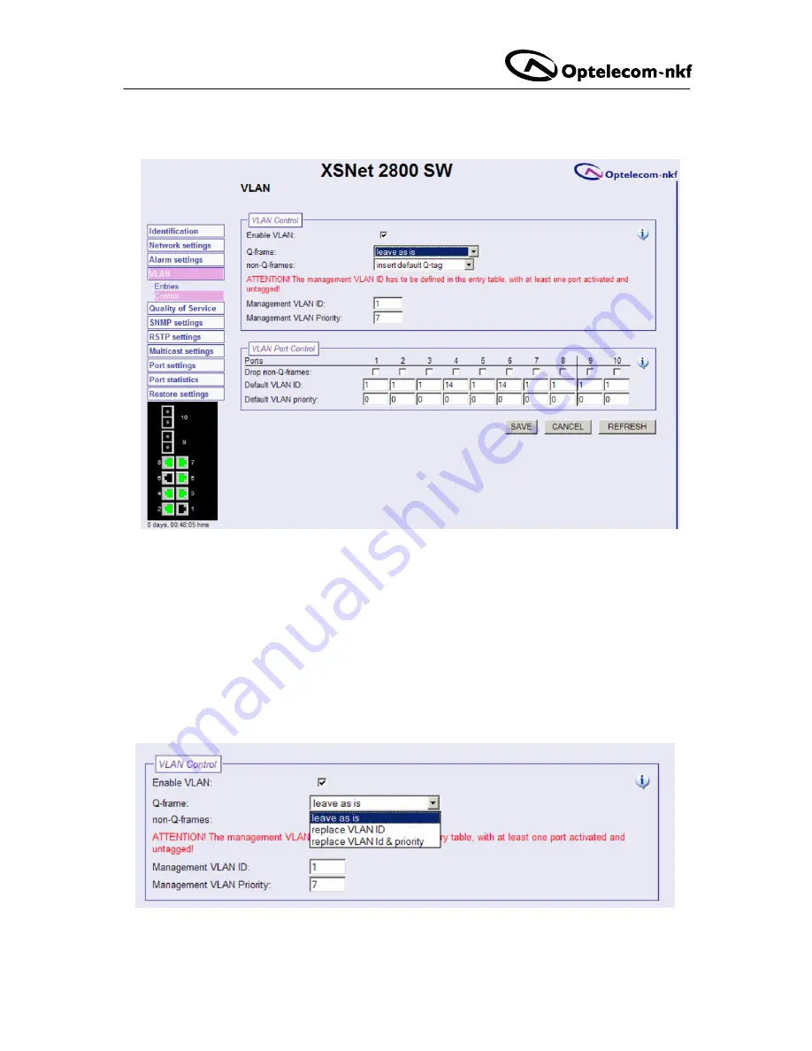 Optelecom-nkf XSNet 2800 SW Скачать руководство пользователя страница 11