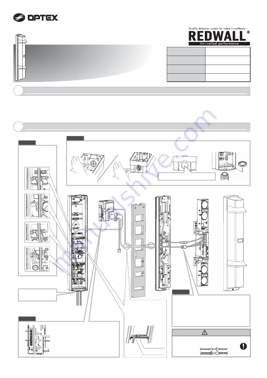 Optex REDBEAM Series Скачать руководство пользователя страница 1