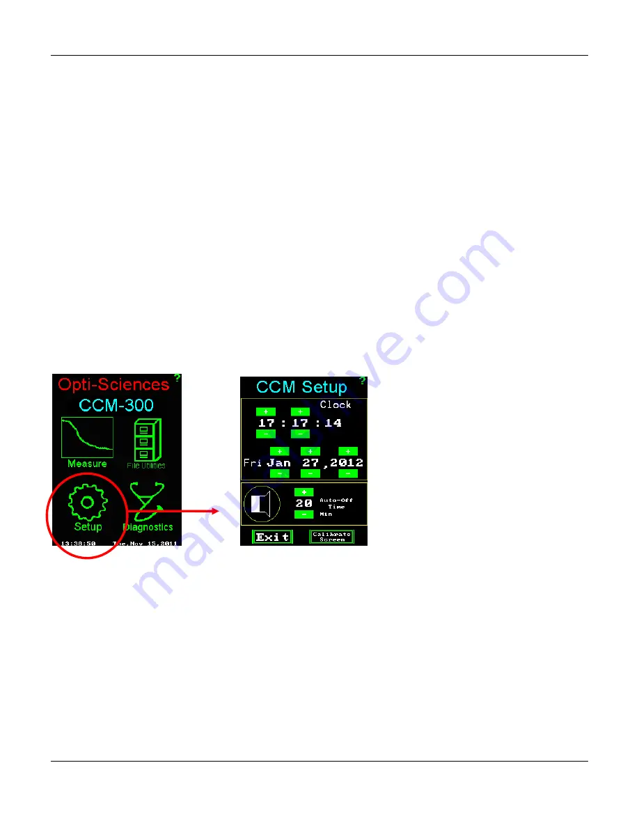 opti-sciences CCM-300 Operation Manual Download Page 13