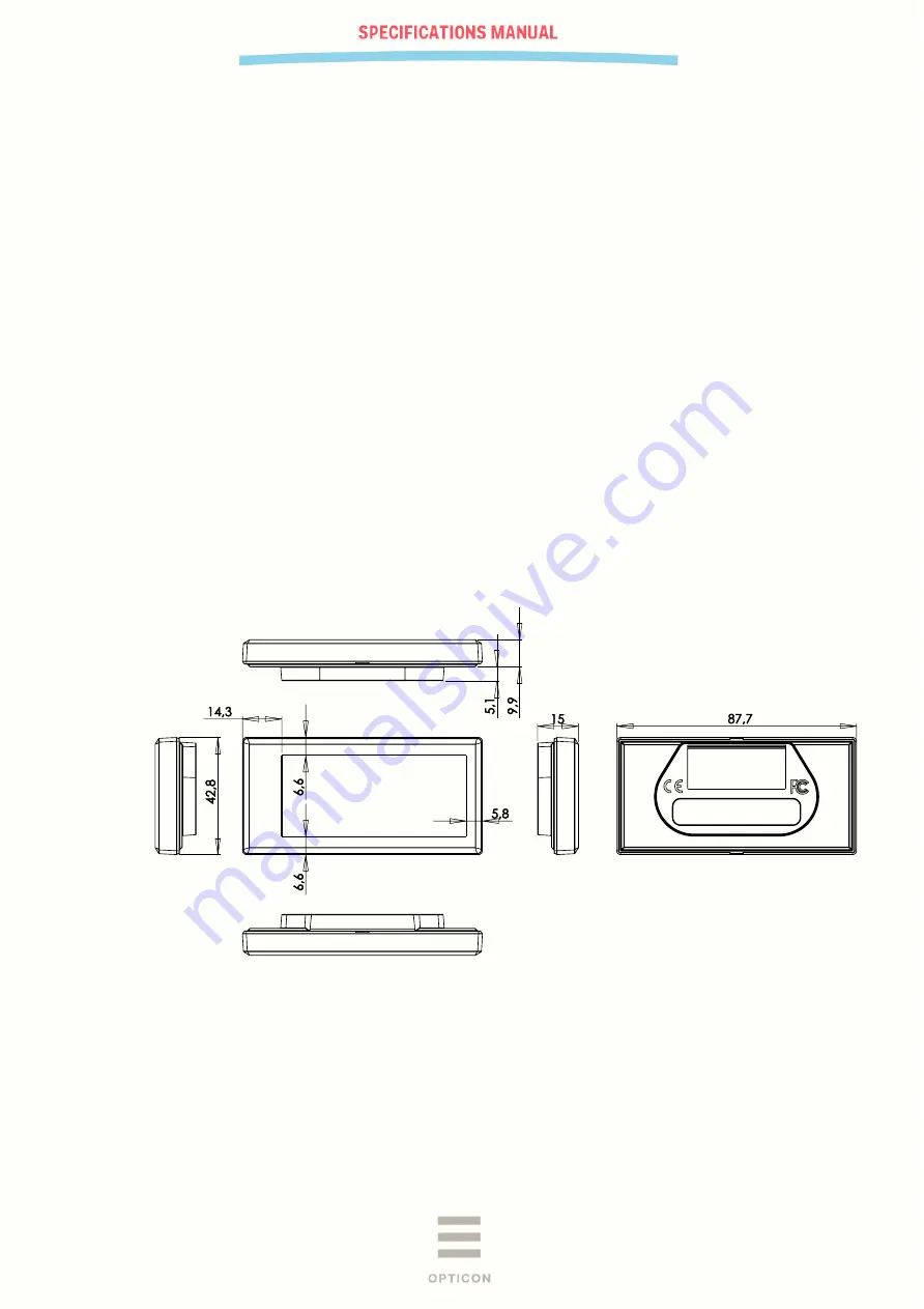 Opticon EE-290 Specification Manual Download Page 6