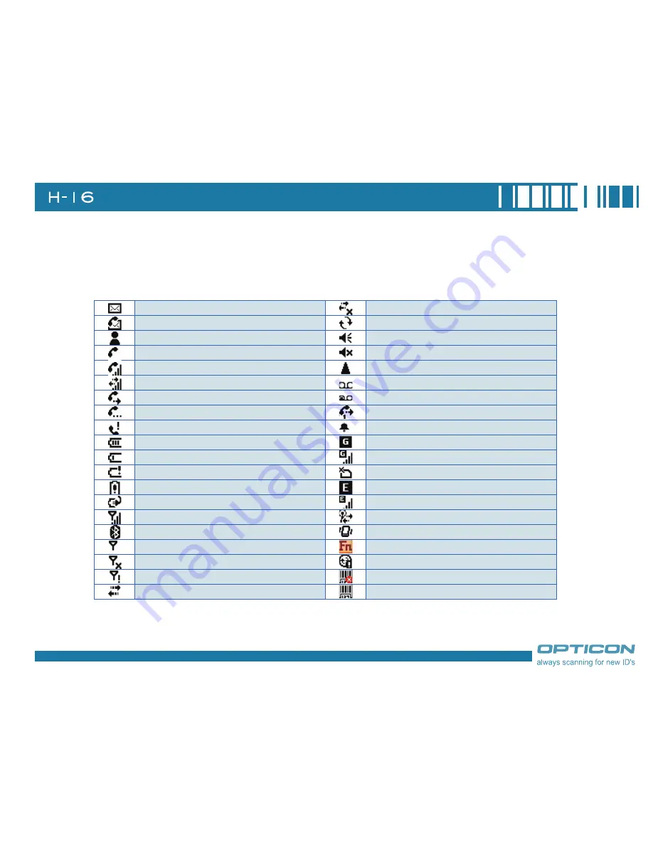 Opticon H-16 Series Manual Download Page 29