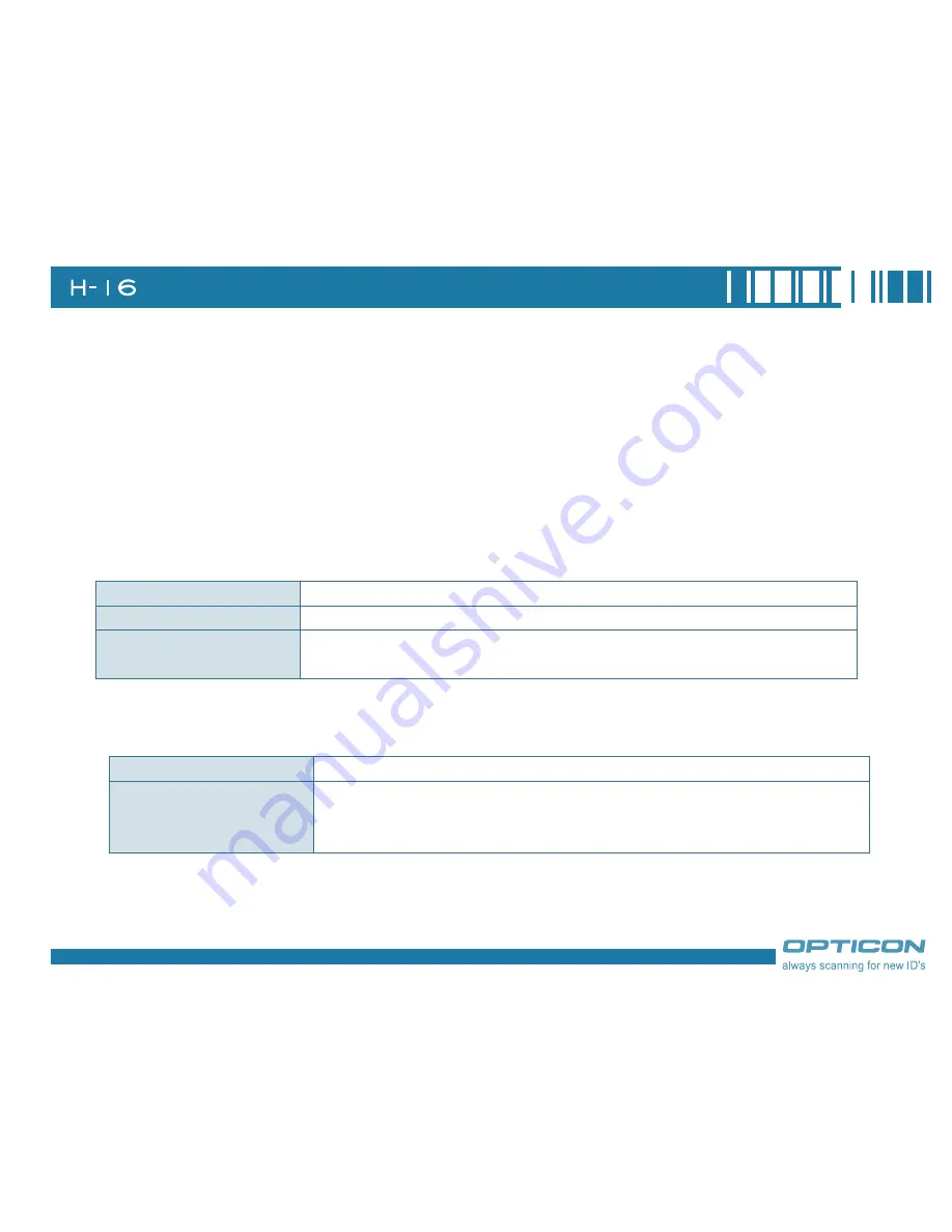 Opticon H-16 Series Manual Download Page 156