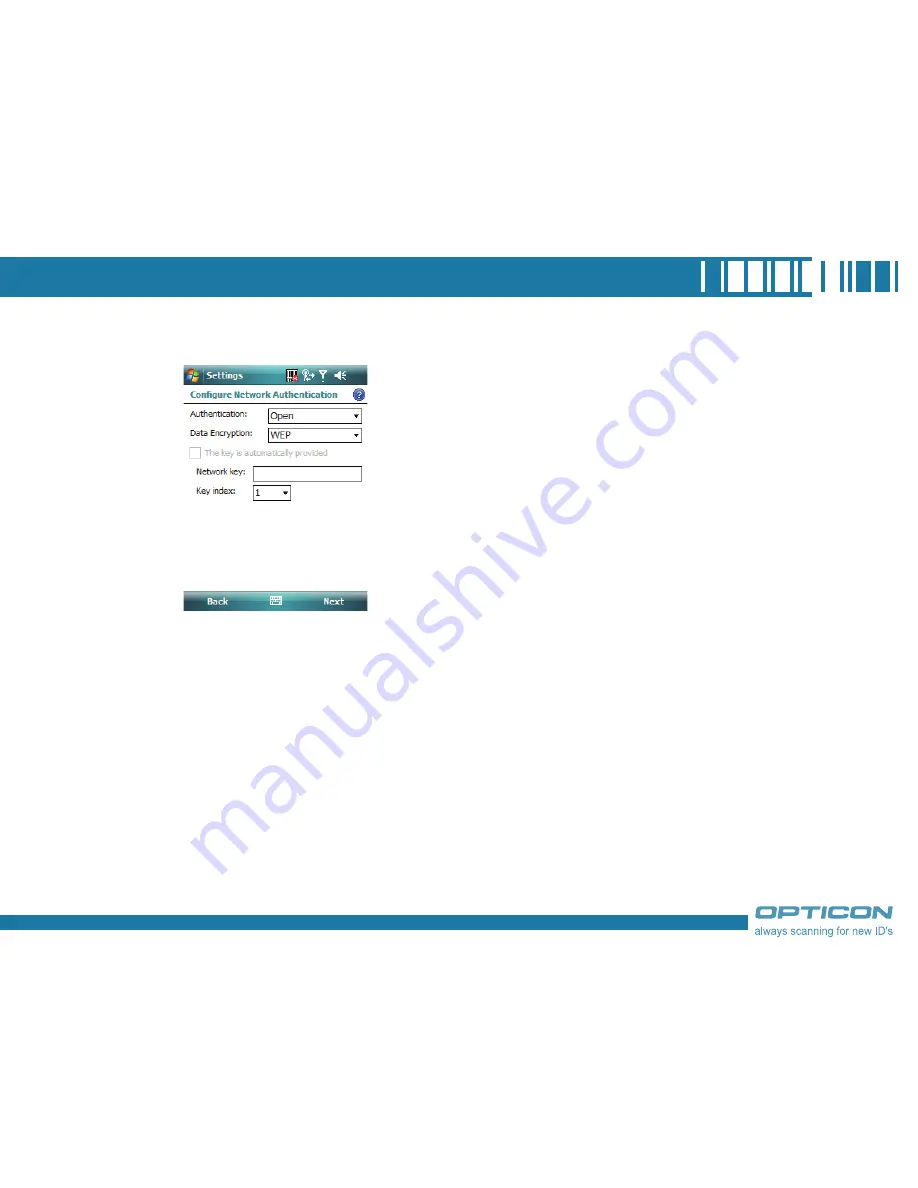 Opticon H-19 Manual Download Page 125