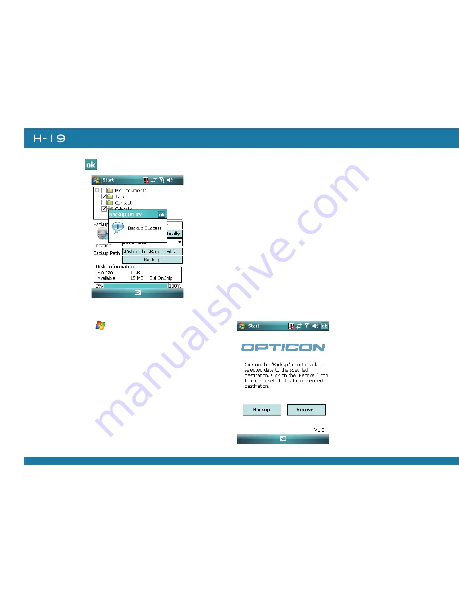 Opticon H-19 Manual Download Page 160