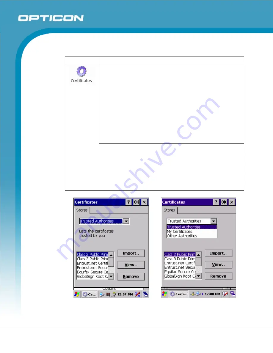 Opticon PHL 8000 series Скачать руководство пользователя страница 55