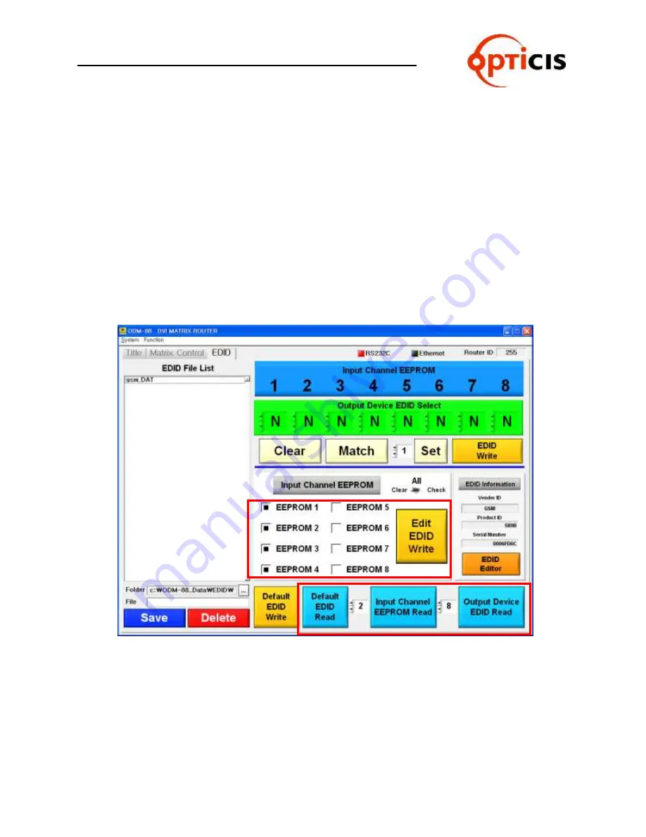 Optics ODM- 88 User Manual Download Page 67