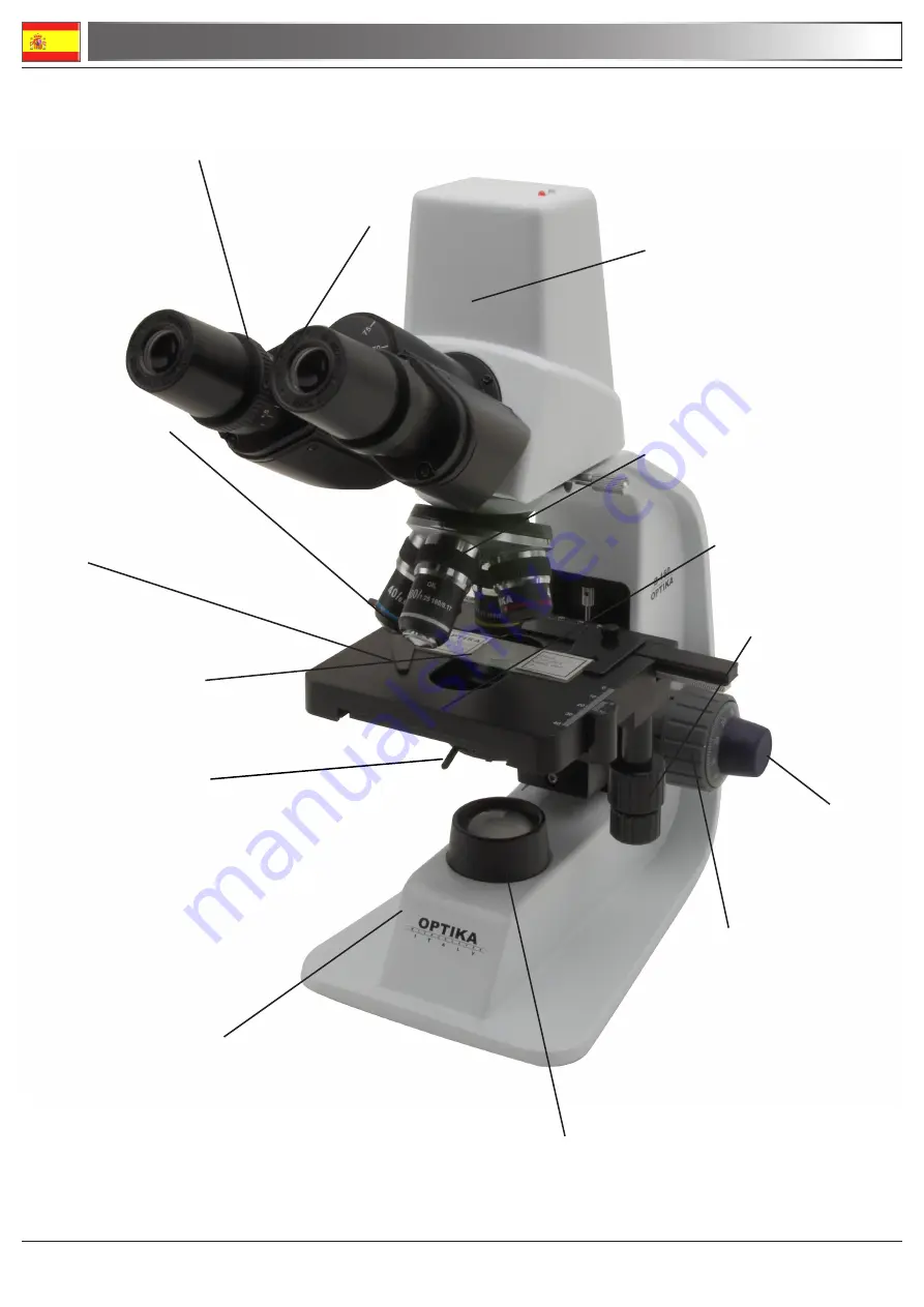 OPTIKA MICROSCOPES B-150D Operation Manual Download Page 24