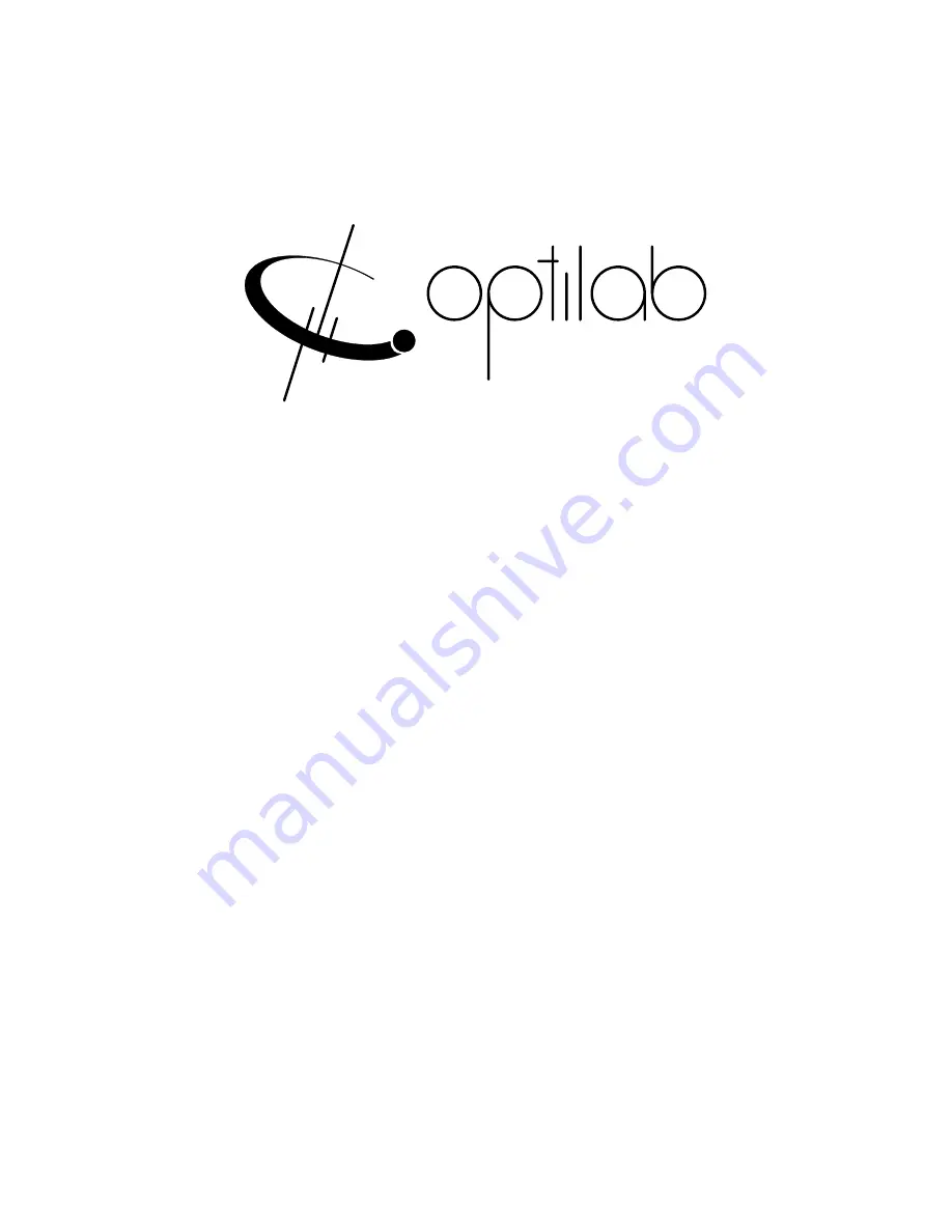 OPTILAB PR-30 User Manual Download Page 1