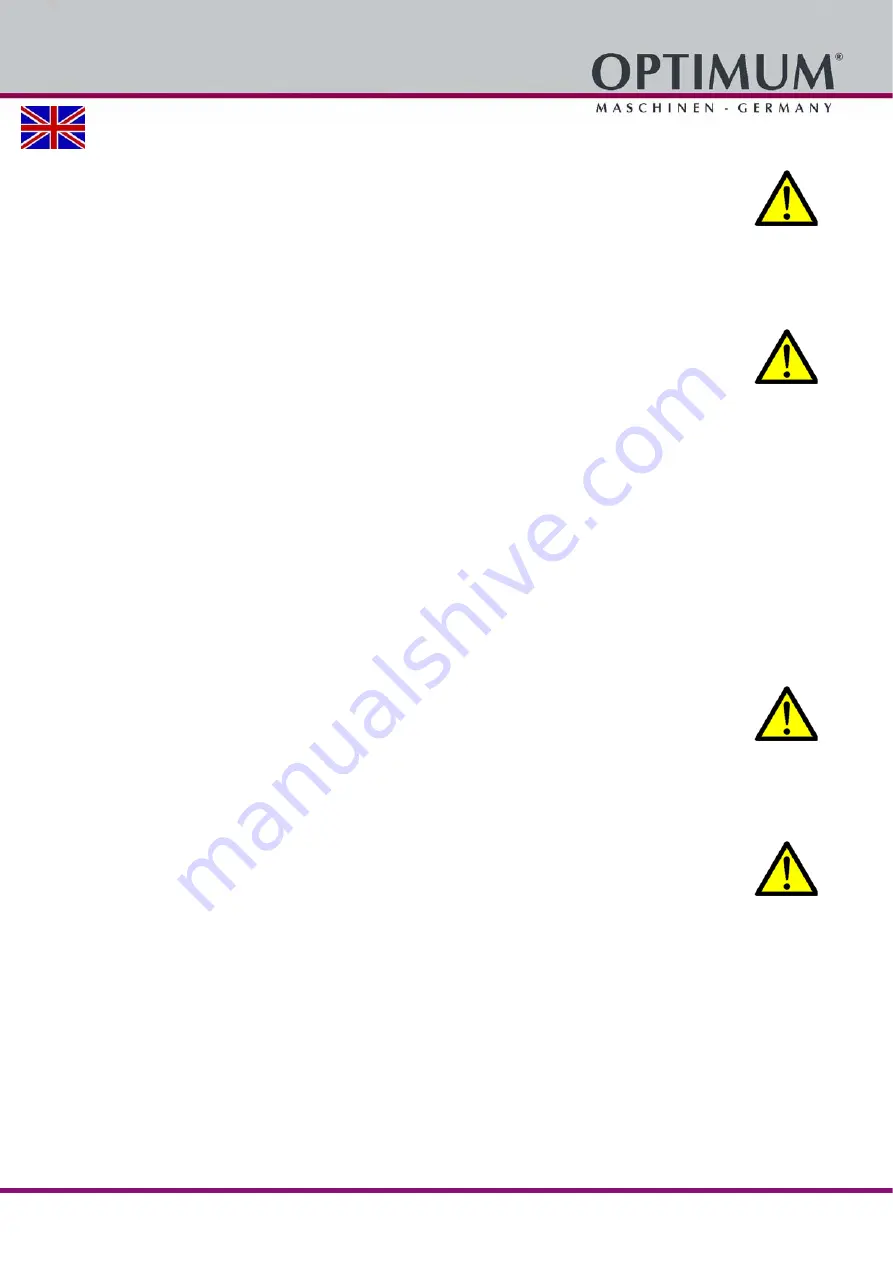 OPTIMUM Maschinen 3034355 Operating Manual Download Page 55