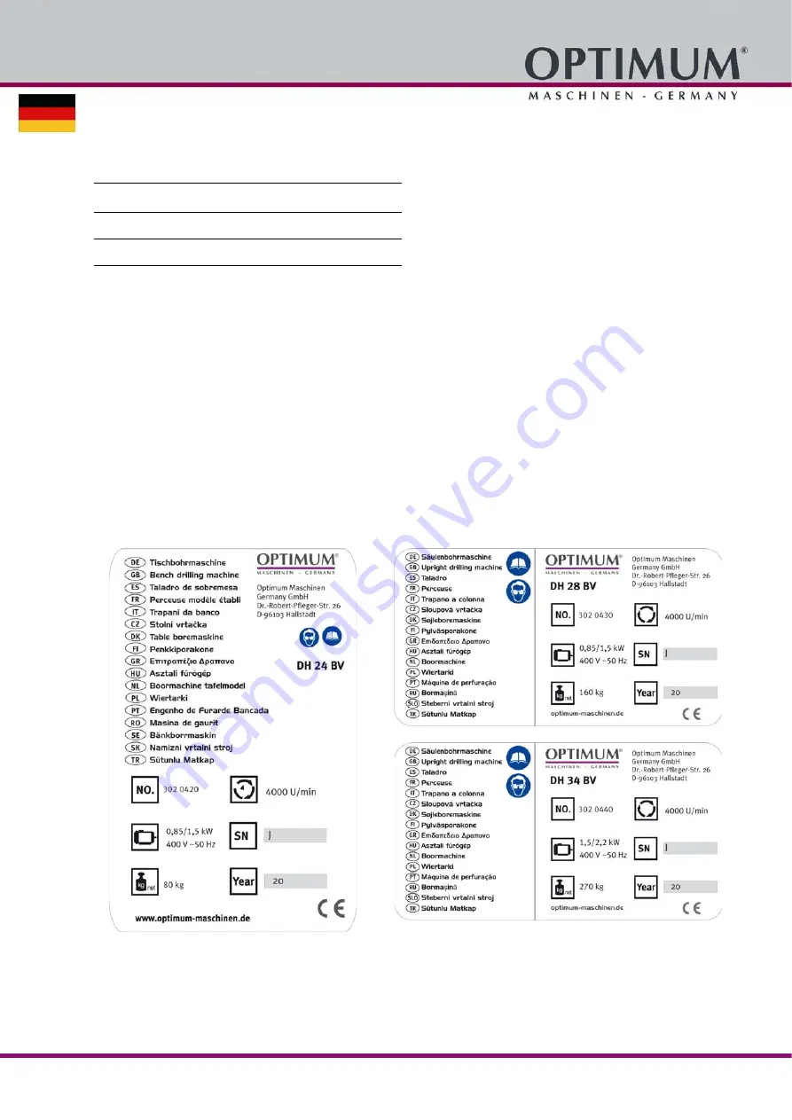 Optimum 302 0420 Скачать руководство пользователя страница 7