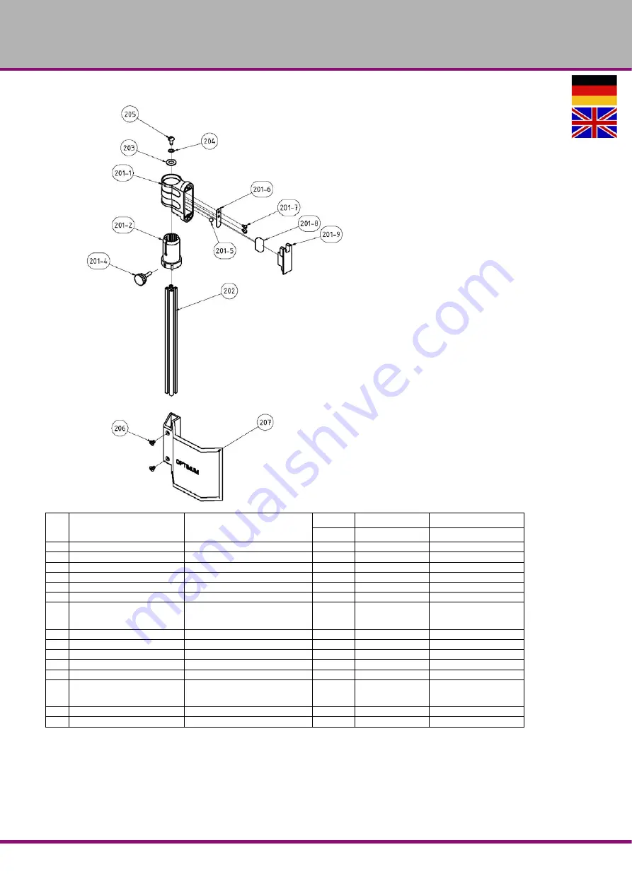 Optimum OPTIDRILL B 17PRO Operating Manual Download Page 50