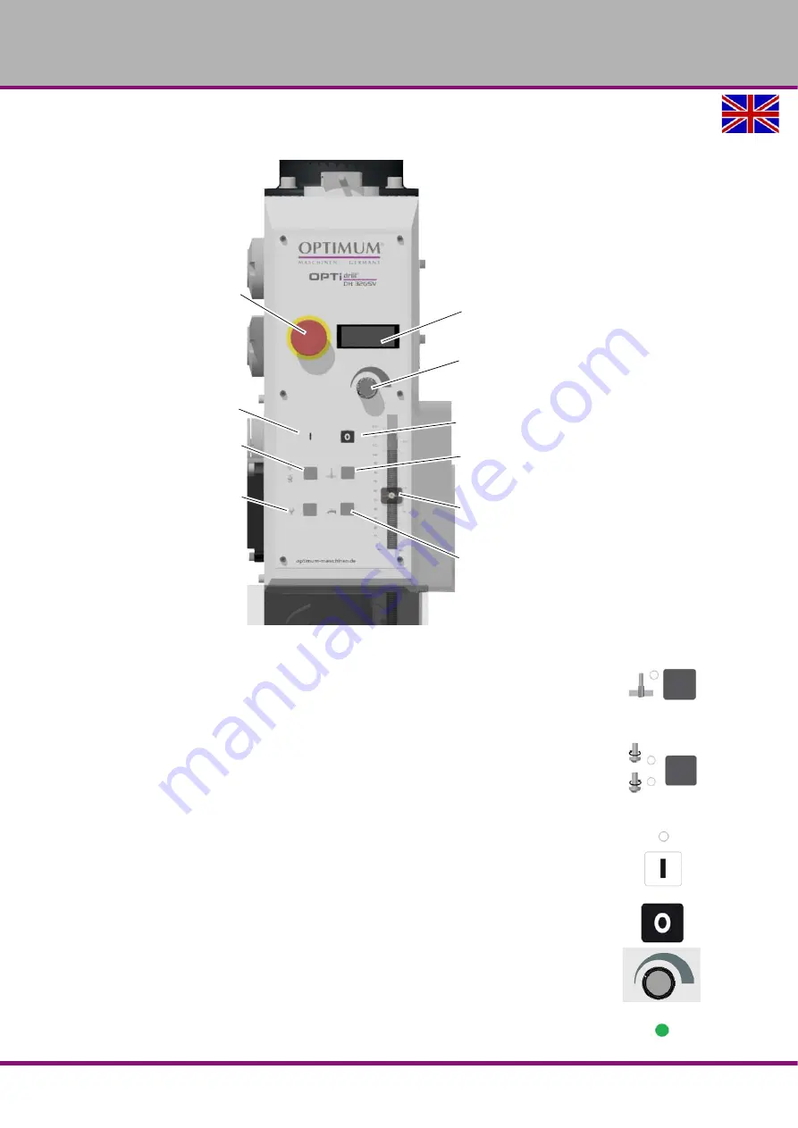 Optimum OPTidrill DH 26GTV Operating Manual Download Page 44