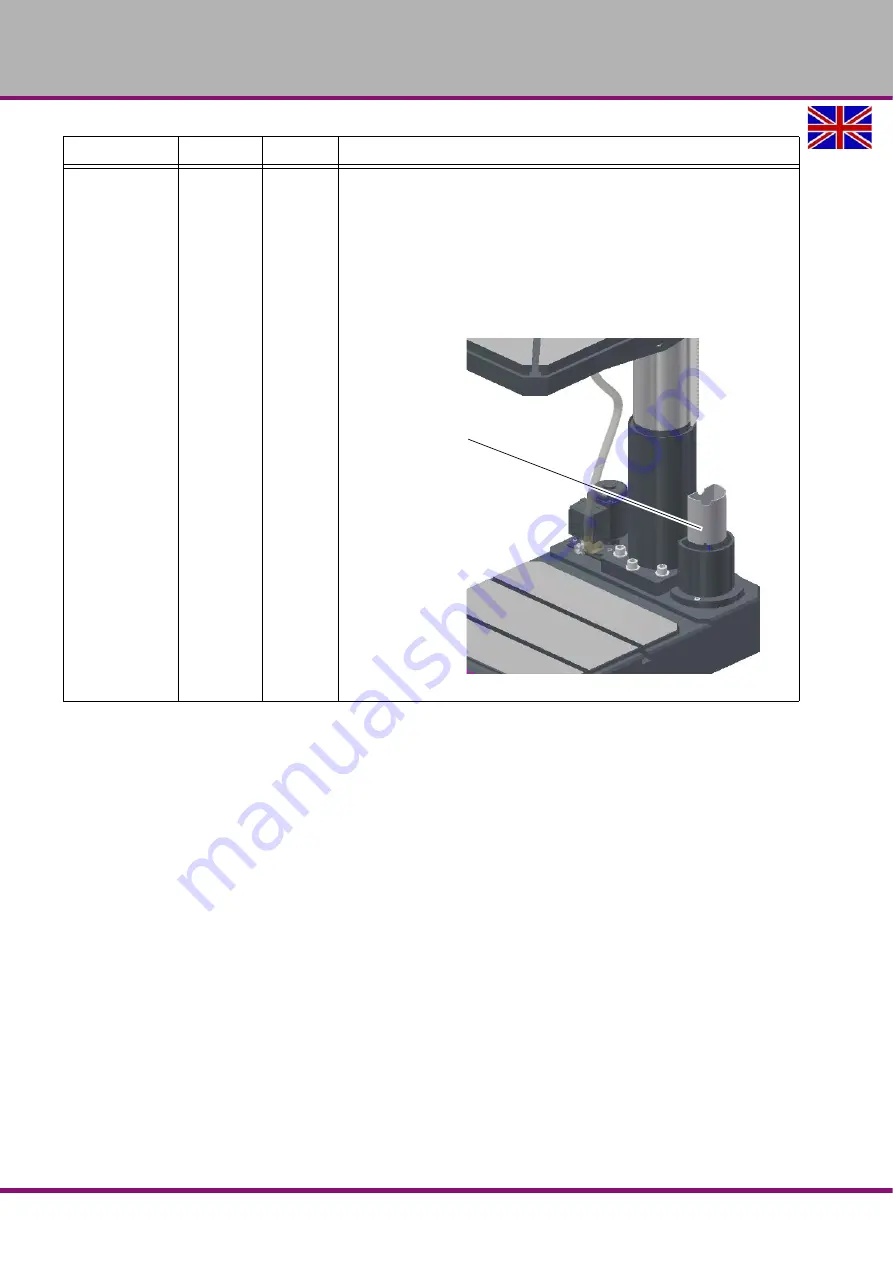 Optimum OPTidrill DH 26GTV Operating Manual Download Page 58