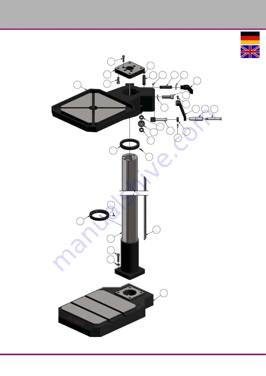 Optimum OPTidrill DH 26GTV Operating Manual Download Page 74