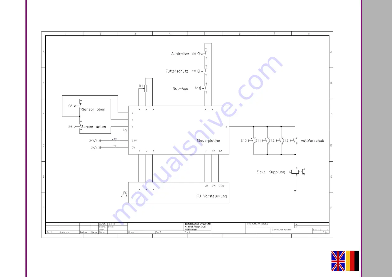 Optimum OPTidrill DH 26GTV Operating Manual Download Page 102