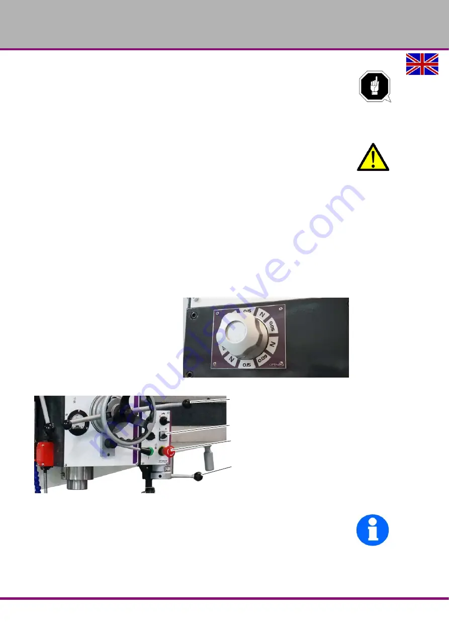 Optimum OPTIdrill RD 5 Operating Manual Download Page 40