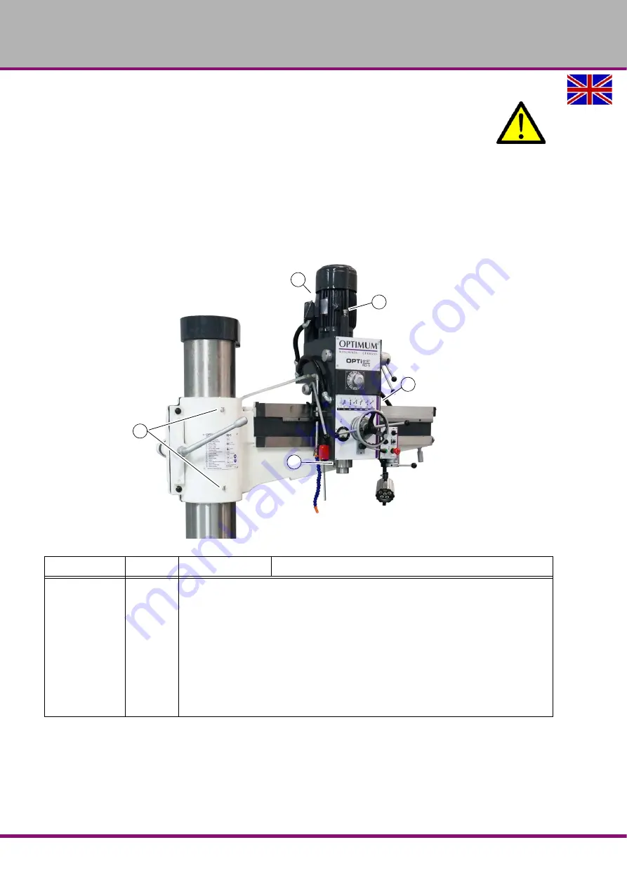 Optimum OPTIdrill RD 5 Operating Manual Download Page 44