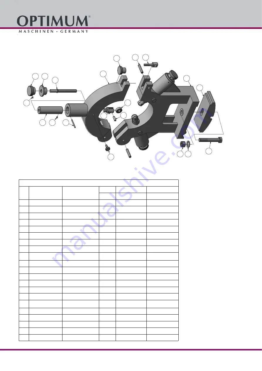 Optimum OptiTurn TH 6620D Operating Instructions Manual Download Page 126