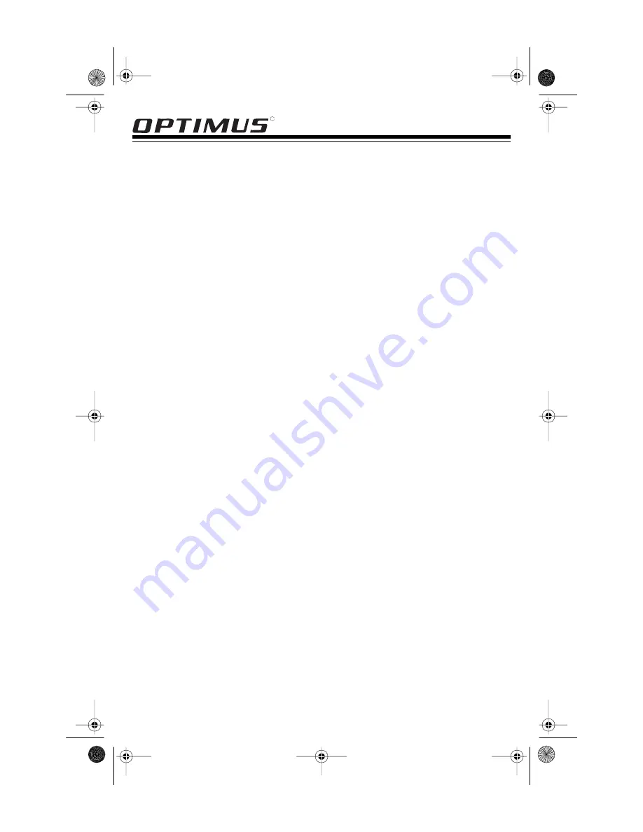 Optimus STS 600 User Manual Download Page 1