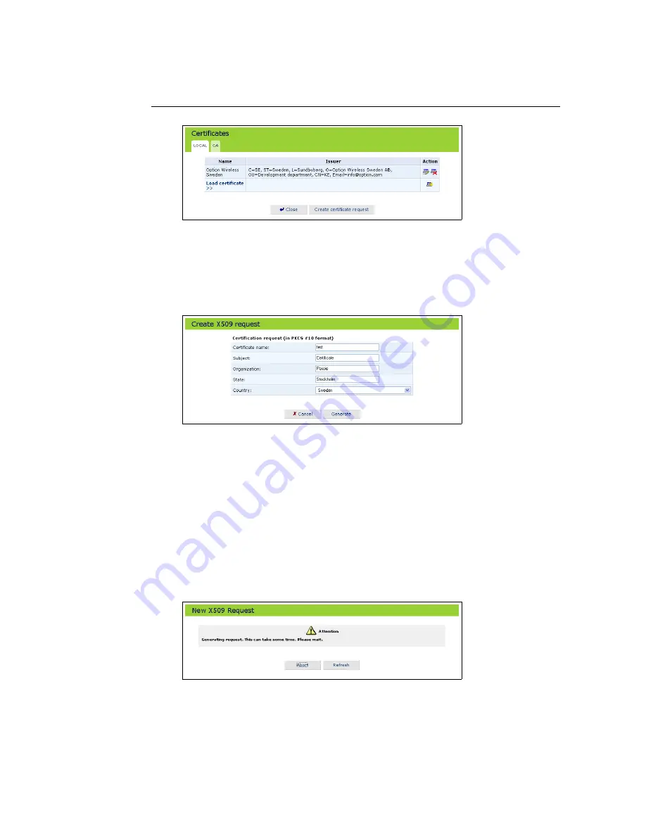 Option Audio GlobeSurfer 3G Reference Manual Download Page 167