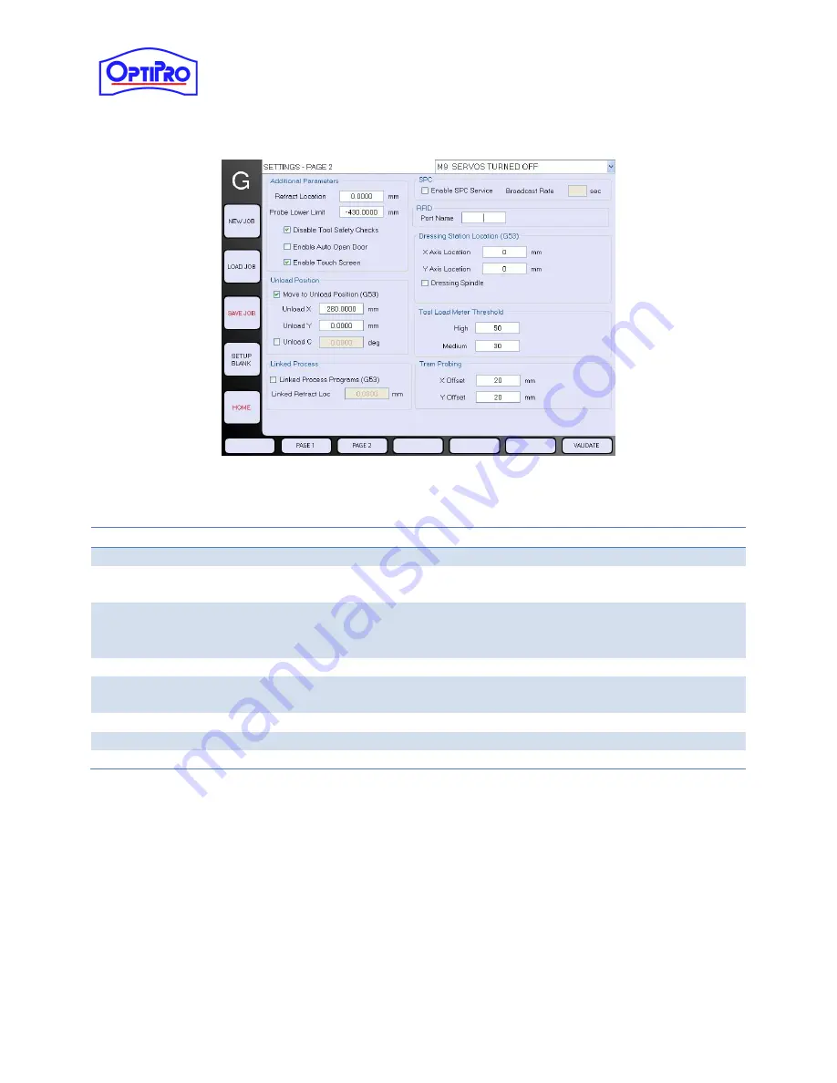 OptiPro Systems eSX 300 CTS User Manual Download Page 84