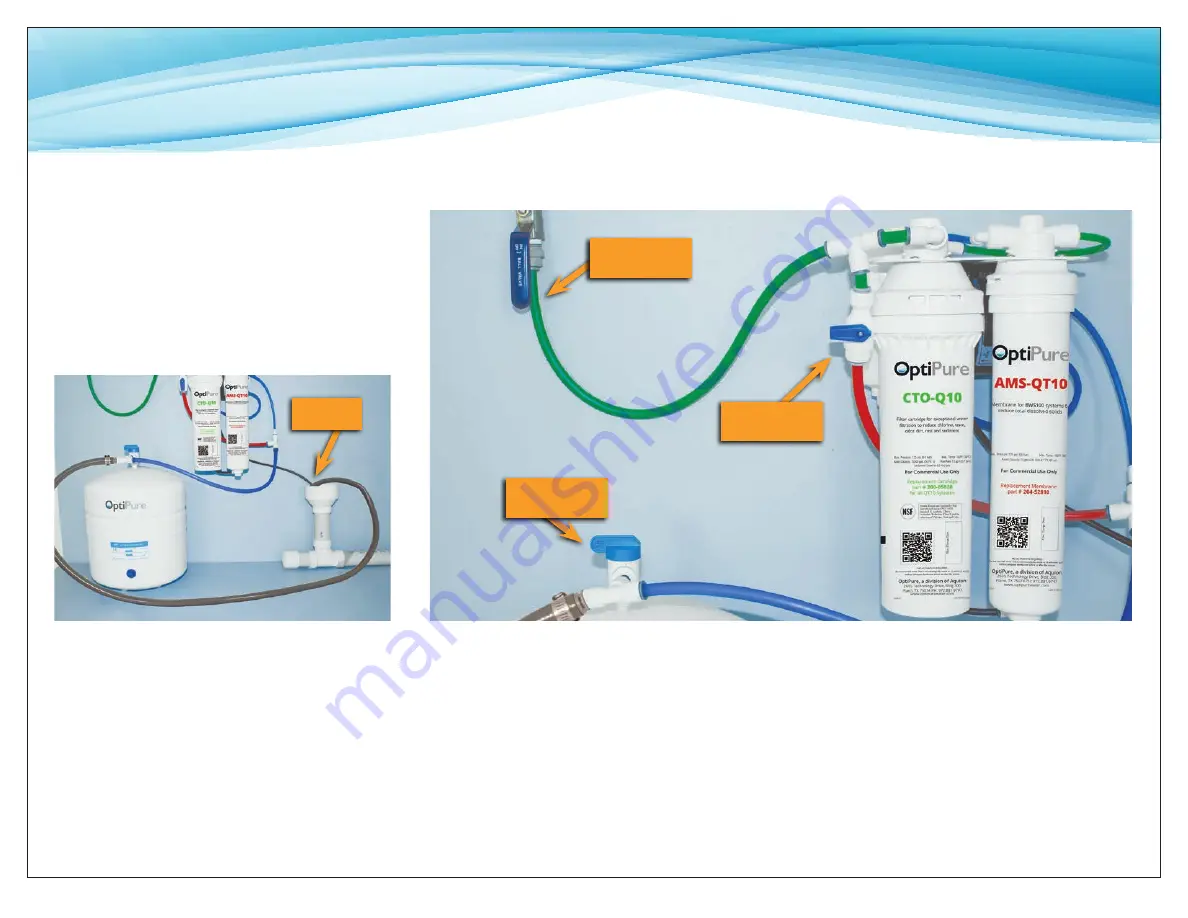 OptiPure AMS-QT10 Simple Install Manual Download Page 9
