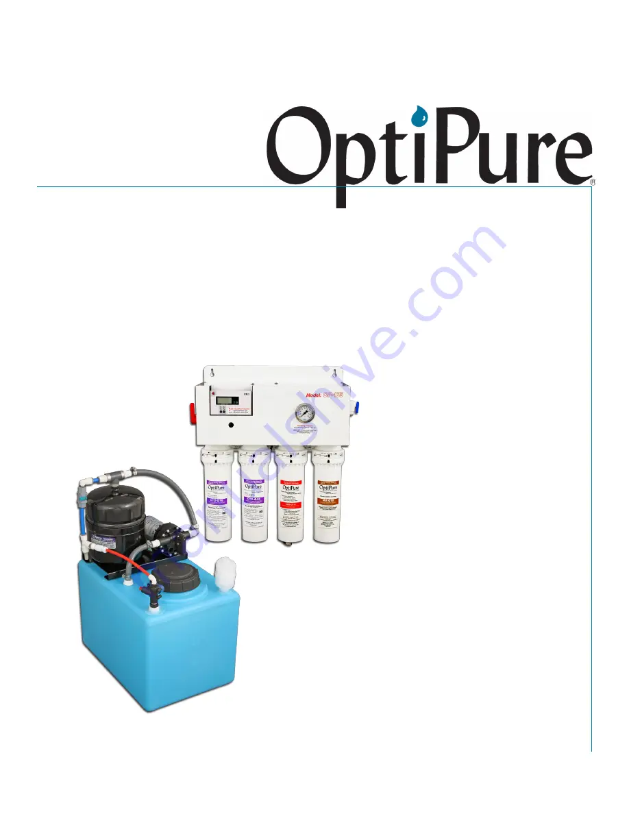 OptiPure OP175 Installation, Operation & Maintenance Manual Download Page 1