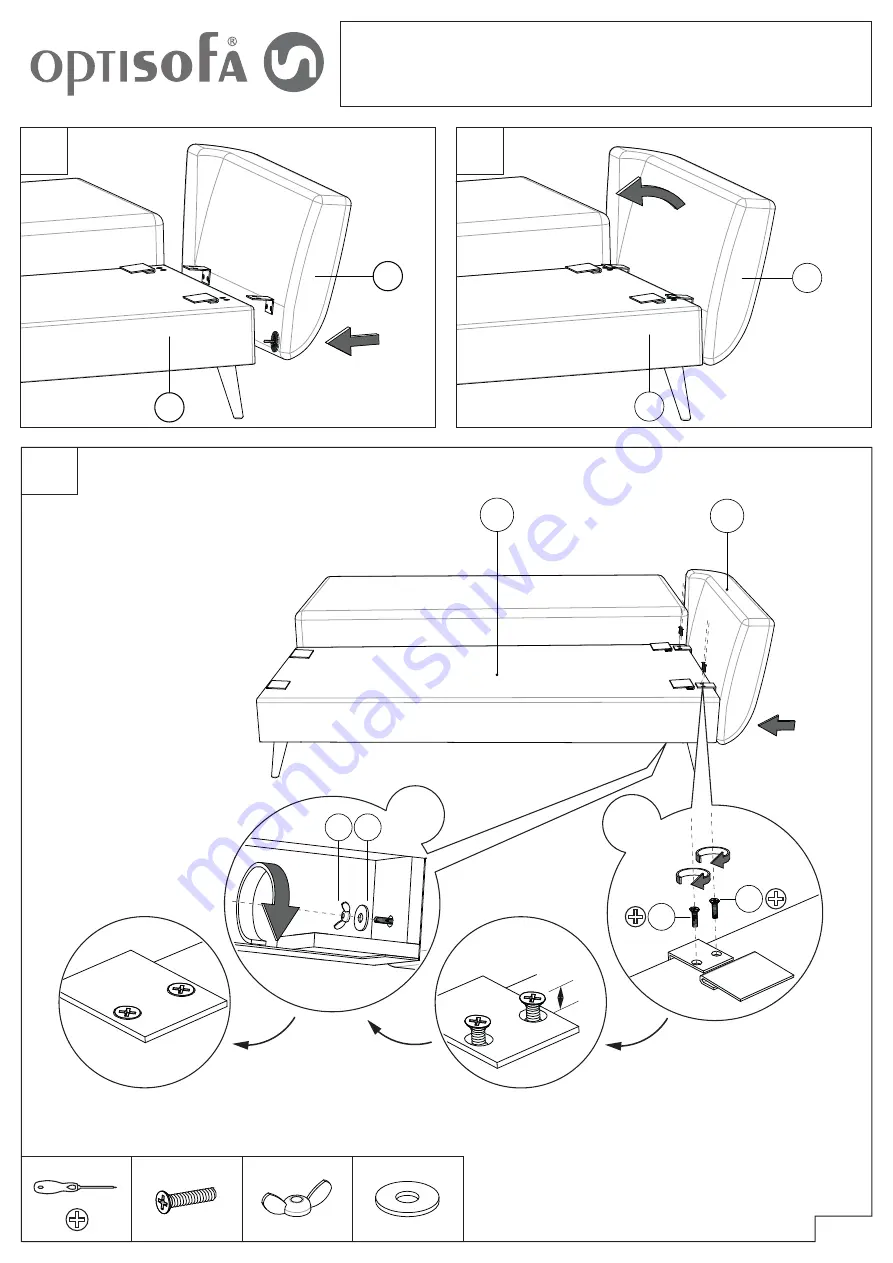 optisofa HARRIS Assembling Instructions Download Page 12