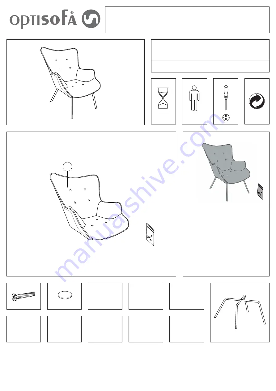 optisofa TILDA 1S Assembling Instructions Download Page 1