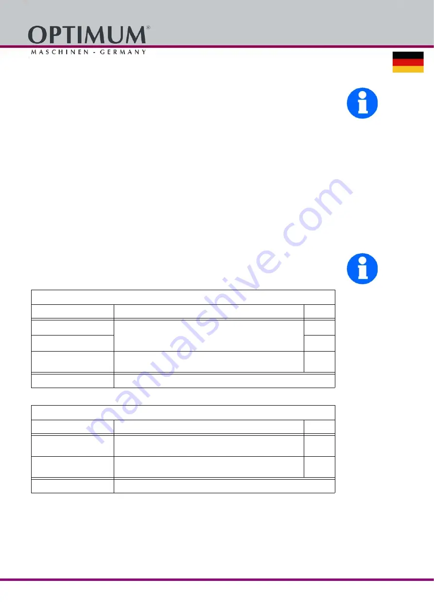 Optium OPTI drill DH 40CT Operating Manual Download Page 16