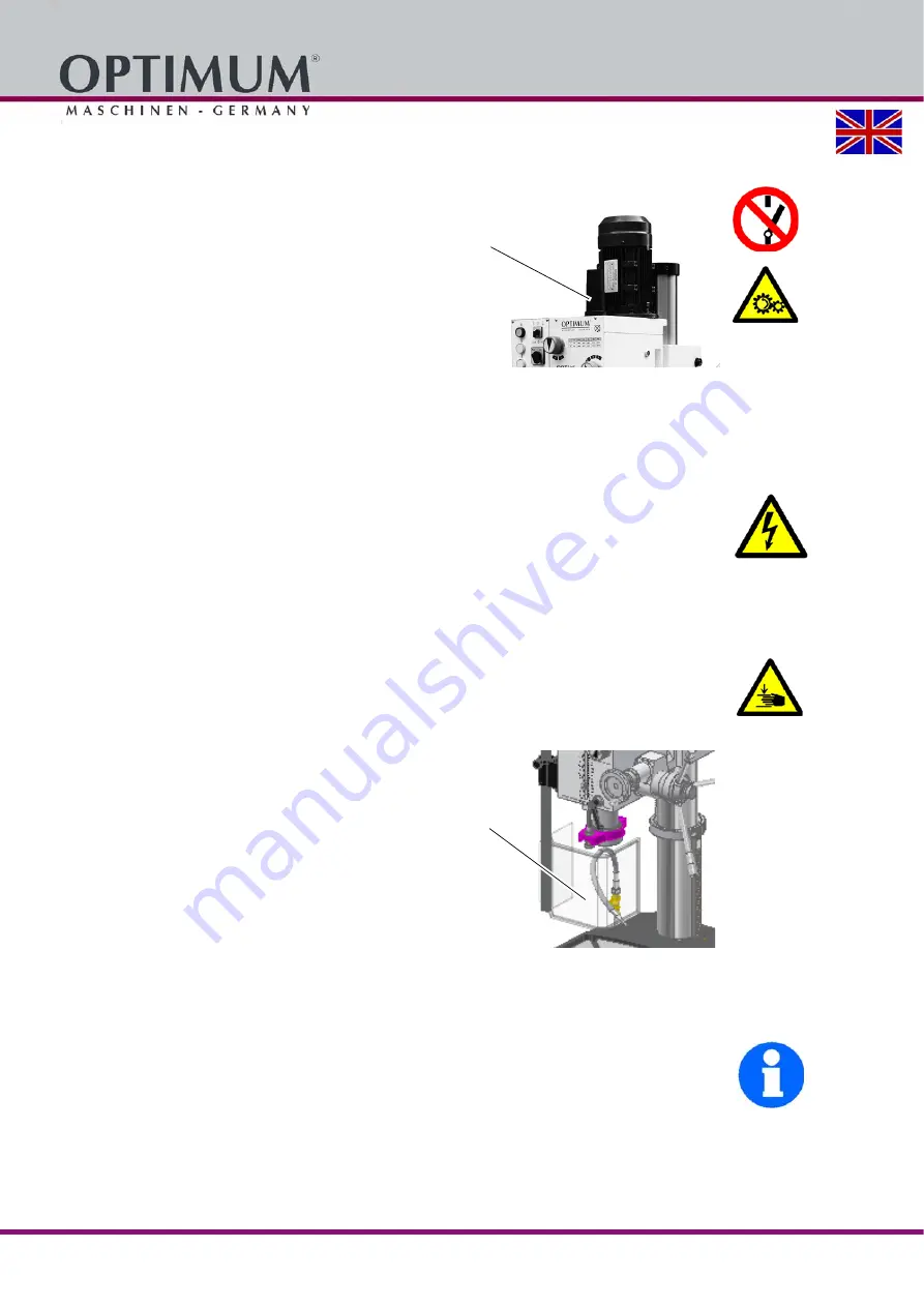 Optium OPTI drill DH 40CT Operating Manual Download Page 62