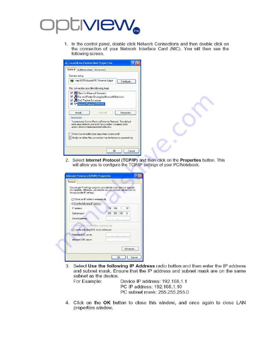 Optiview Enterprise Series Product Manual Download Page 24