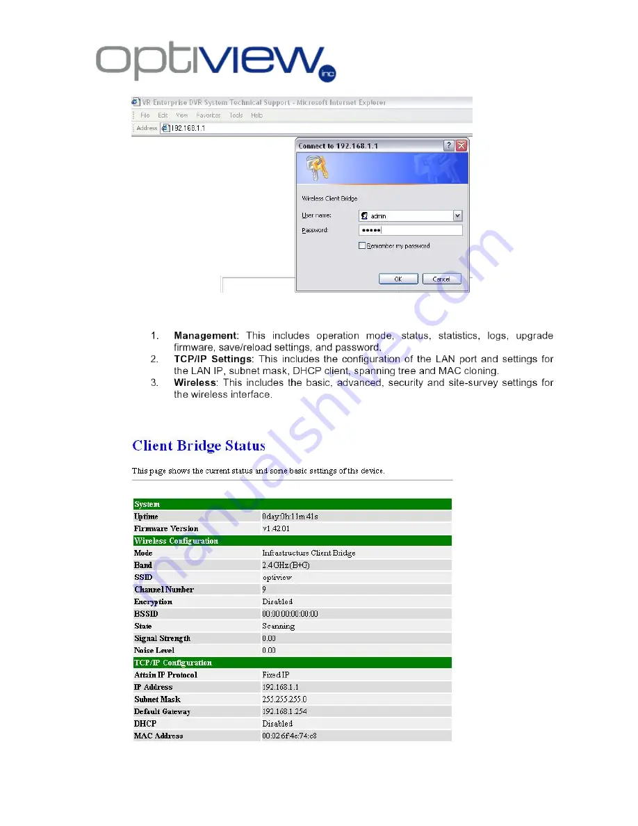 Optiview Enterprise Series Product Manual Download Page 26