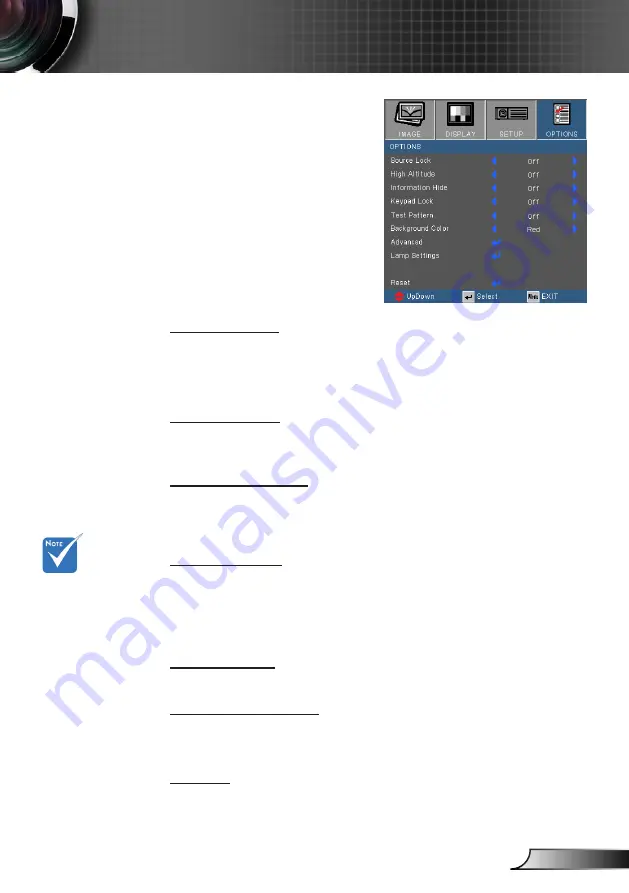 Optoma DW326 Manual Download Page 41