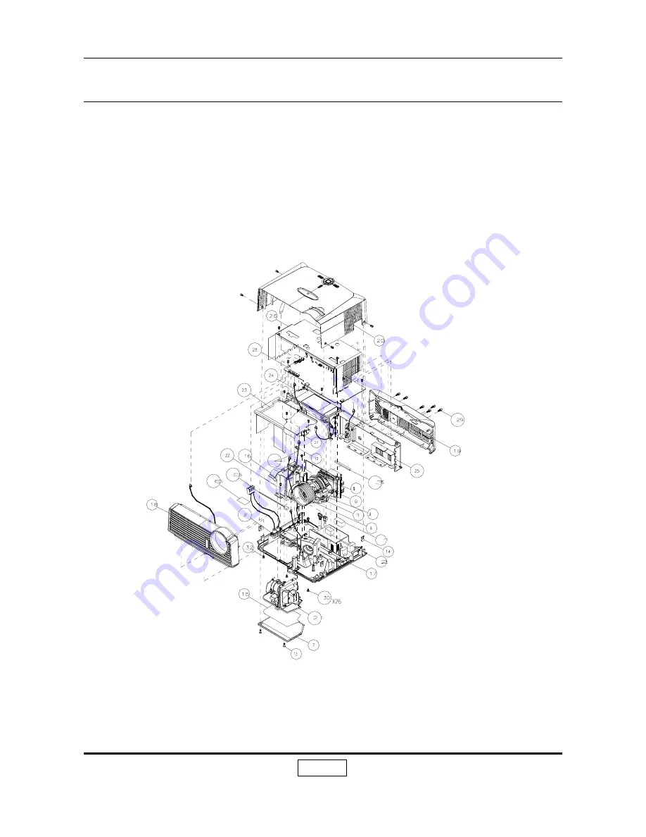 Optoma EP719H Service Manual Download Page 59